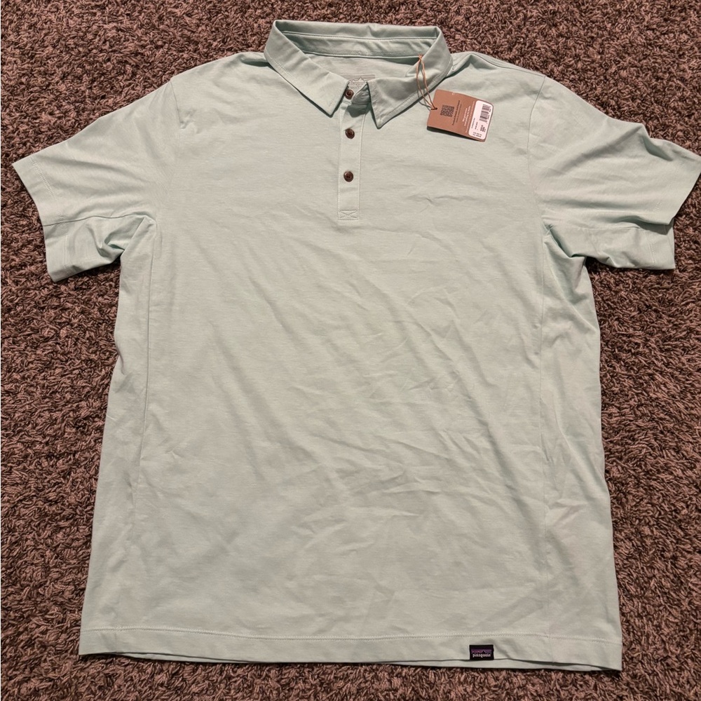 Brand New w/ Tags Patagonia Green Men's Essential Polo Size Large Retail $69